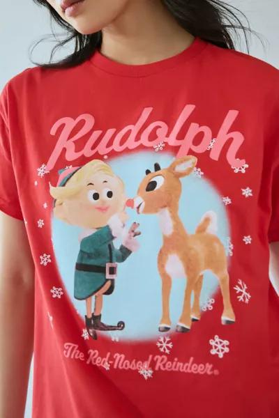 Urban Outfitters Rudolph The Red Nosed Reindeer Graphic Tee