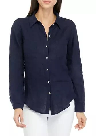 Lilly Pulitzer Pulitzer Sea View Solid Button Down Shirt 1