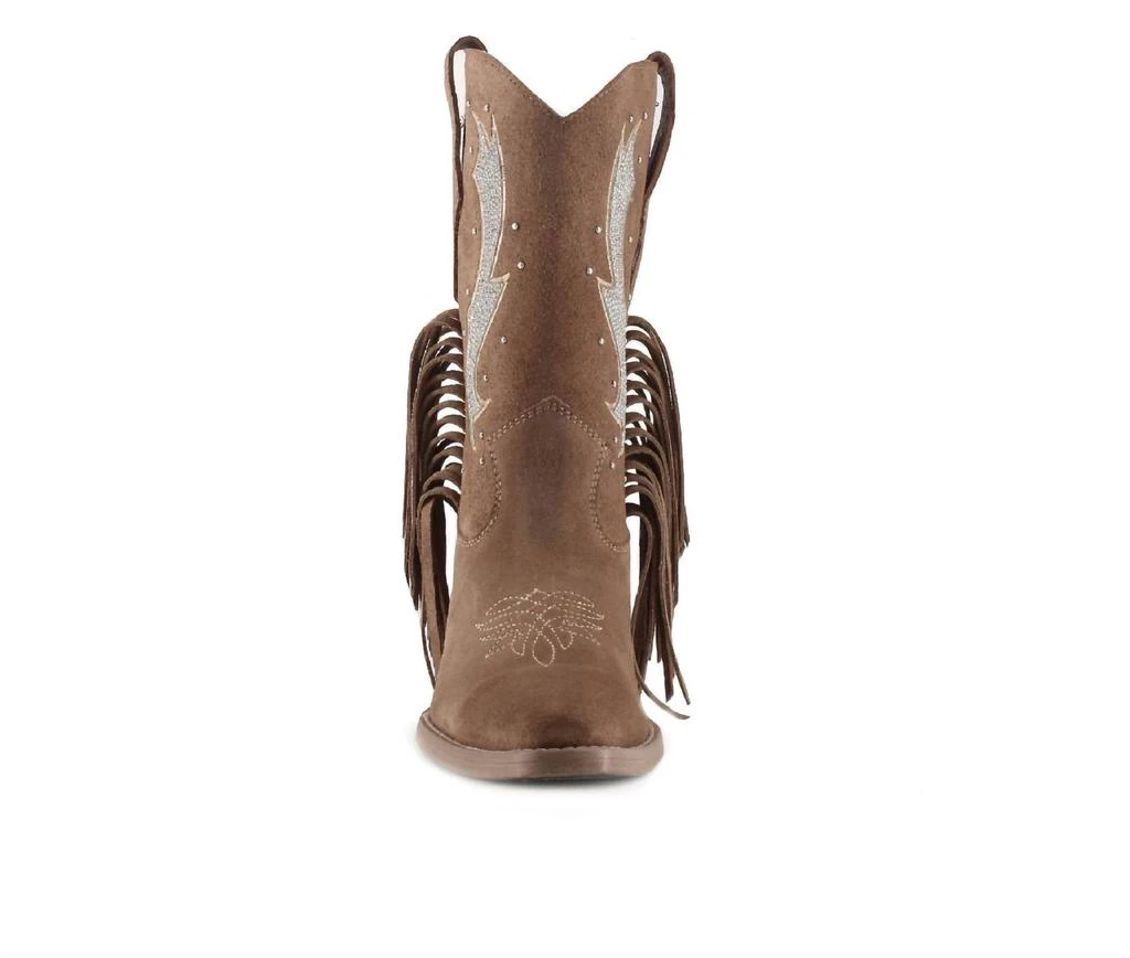 Buck & Brana Women’S Morgan Western Leather Boots In Camel 4