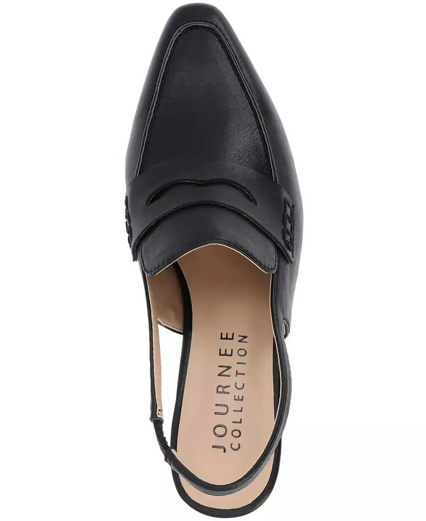 Journee Collection Women's Amory Tailored Kitten Heel Slingback Pumps 4