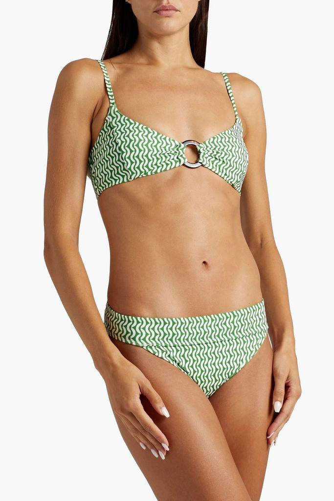JETS AUSTRALIA by JESSIKA ALLEN Ipanema ring-embellished printed bikini top