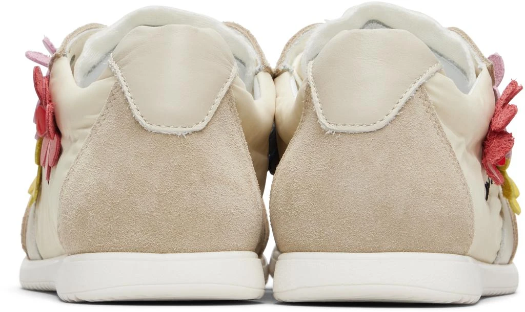 Marni Kids Beige Suede 
Taffeta Sneakers 2