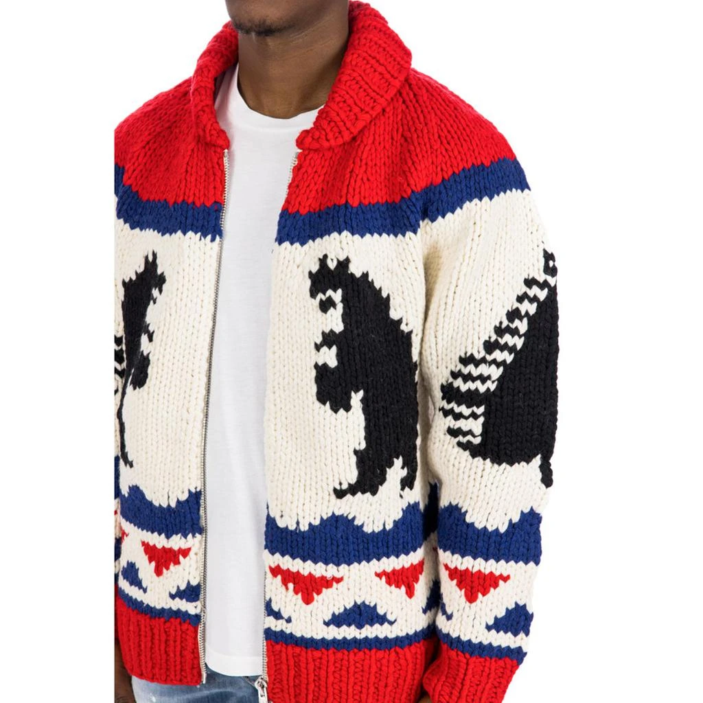 DSQUARED2 Dsquared2 Printed Wool Cardigan 4