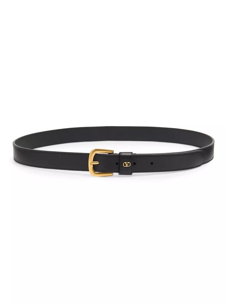 Valentino VLogo Signature Belt in Shiny Calfskin 25MM 1