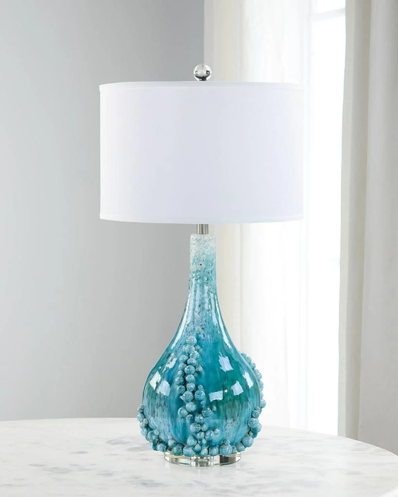 John Richard Bubbling Blue 34" Table Lamp