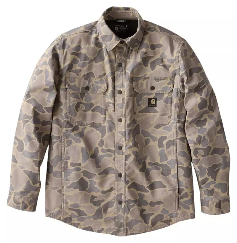 Carhartt Carhartt Men's Canvas Fleece Lined Shirt Jacket 10