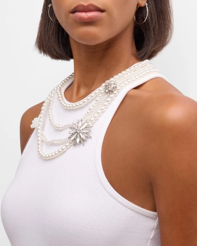 Cinq a Sept Lizzie Pearly Chain Embellished Tank Top 5