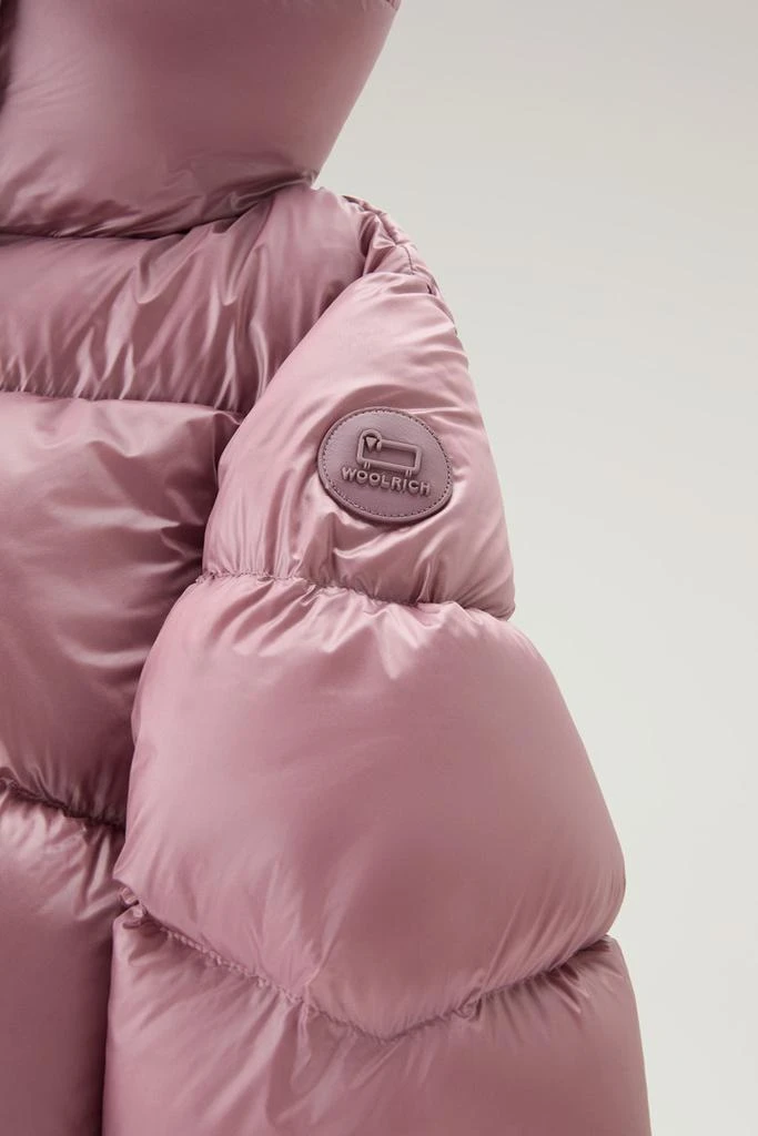 WOOLRICH Aliquippa Down Jacket in Glossy Nylon - Women - Pink 3