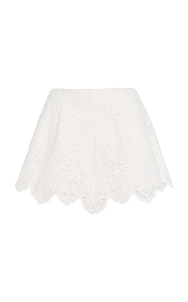 Cara Cara Cara Cara - Trish Broderie-Anglaise Cotton Shorts - White - L - Moda Operandi 1