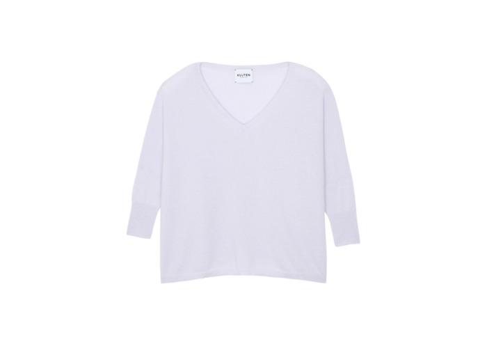 Kujten Pull Minie Pull cachemire femme col v oversize