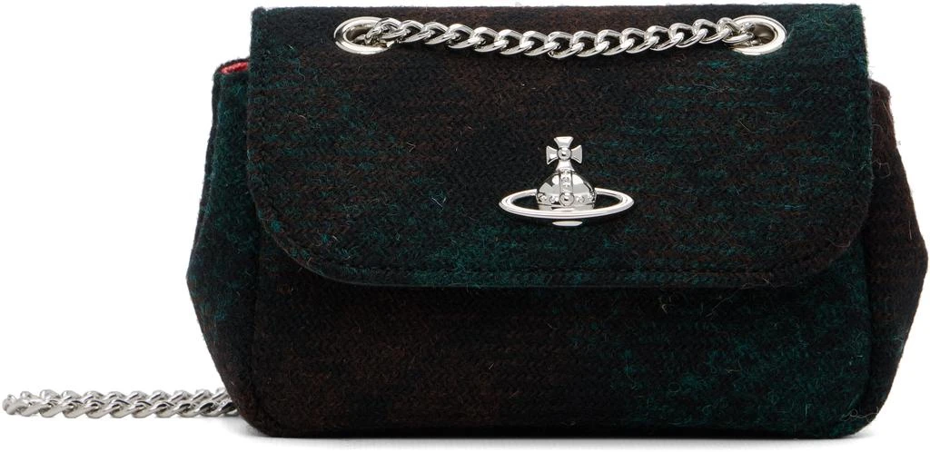 Vivienne Westwood Green Check Small Chain Bag