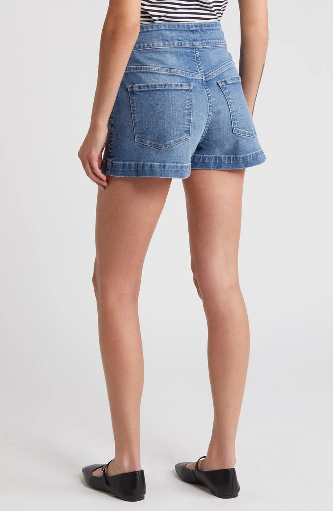 FRAME Le Hardy Welt Pocket High Waist Denim Shorts 2