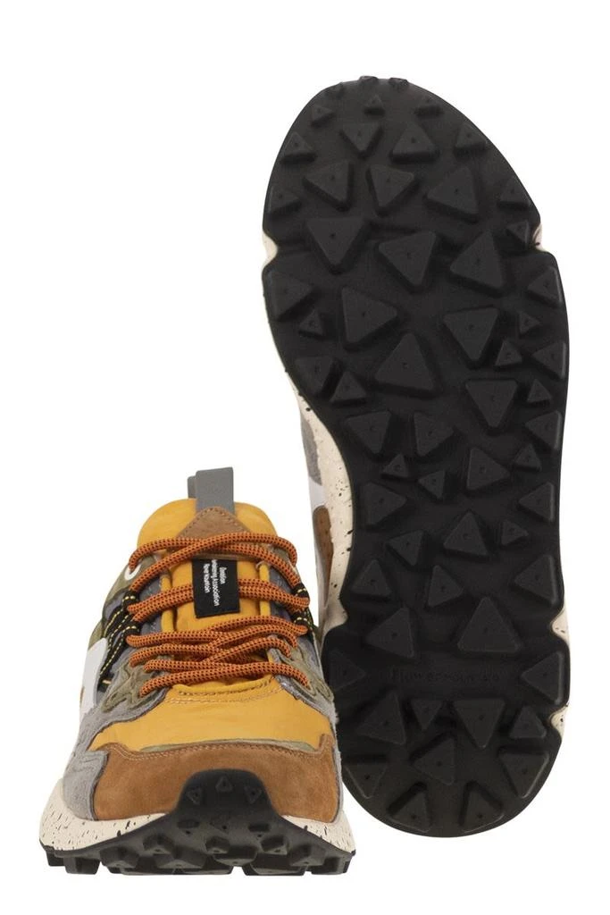 FLOWER MOUNTAIN YAMANO 3 - SNEAKERS IN SUEDE AND TECHNICAL FABRIC 5
