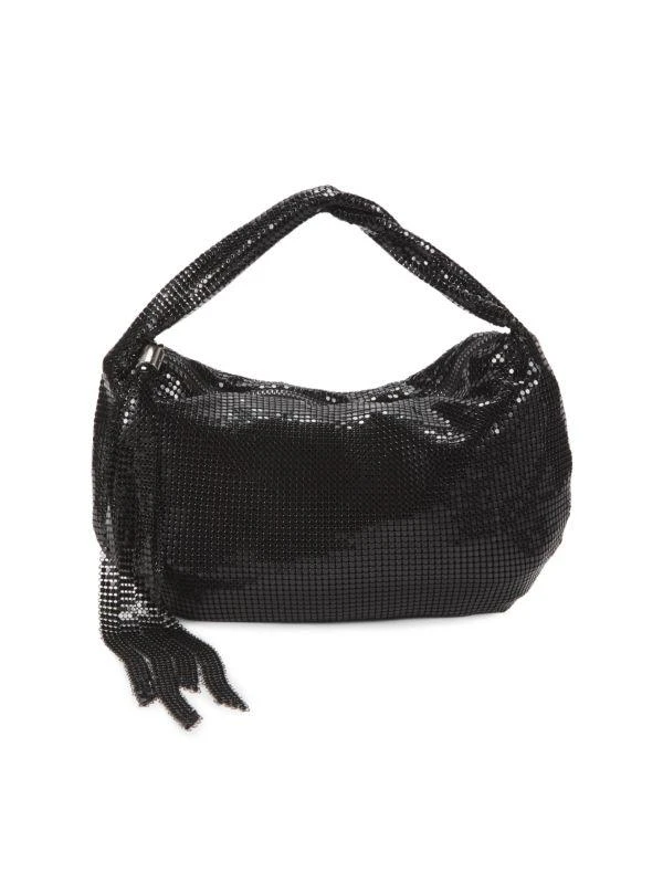Whiting & Davis Mini Studded Hobo Bag 1