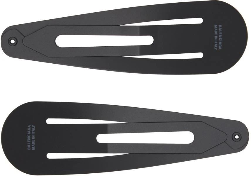 Balenciaga Black Holli XXL Hair Clip Set 2