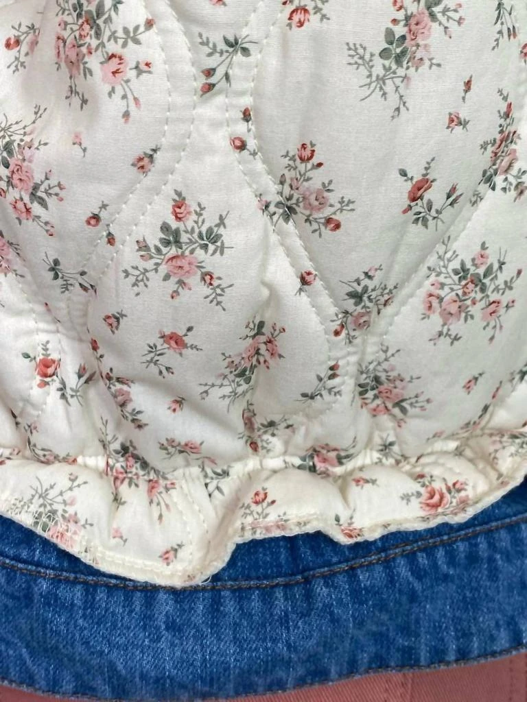 ee:some Ee:Some - Floral Washed Denim Jacket 4