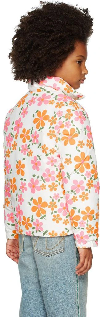 ERL Kids White Down Floral Jacket 4