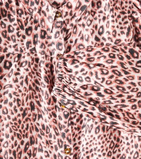 Scotch & Soda Leopard-print cotton flannel shirt dress 2