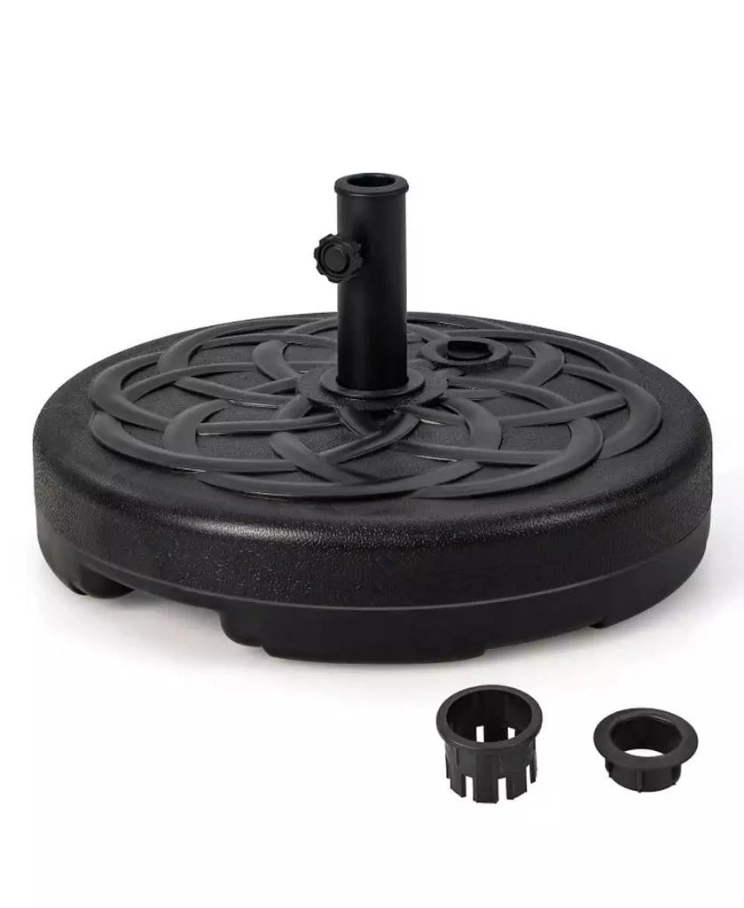 Mondawe 22 Inch Fillable Heavy-Duty Round Patio Umbrella Base Stand