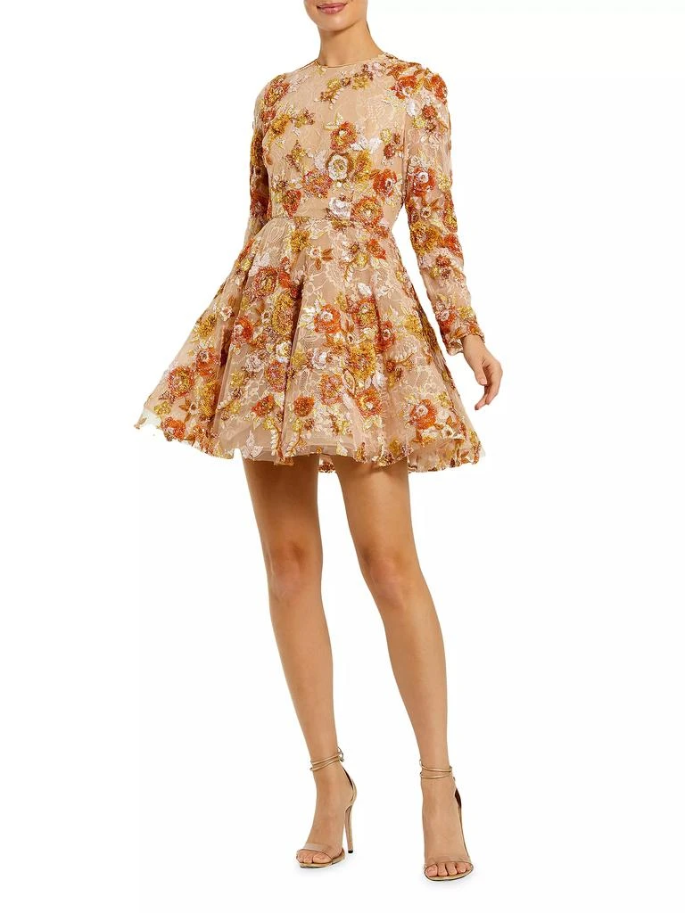 Mac Duggal Lace Floral Long-Sleeve Minidress - Dresses & Skirts - Compare  Prices from 7+ Stores - Free Shipping - BeyondStyle