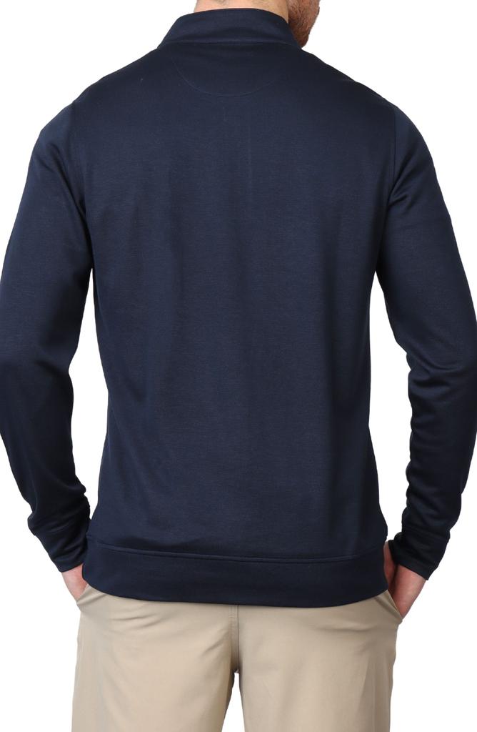 TailorByrd Modal Blend Quarter Zip Polo