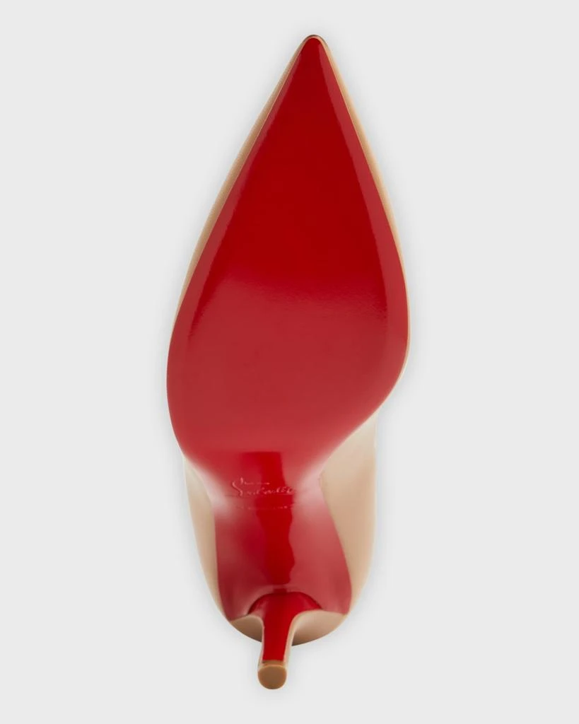 Christian Louboutin Apostrophy Leather Pointed Red-Sole Pumps 7