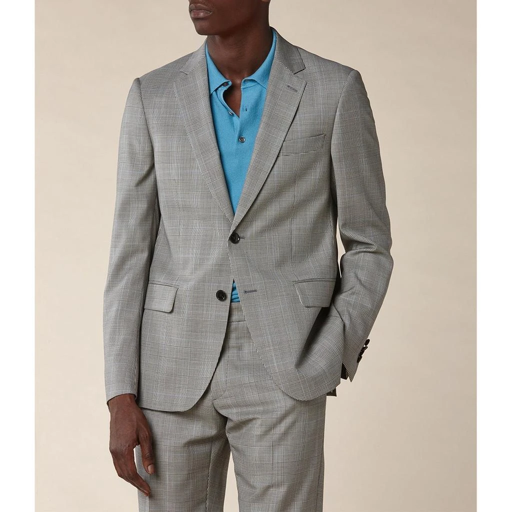 预计3周后发货 Fursac Fursac - Costume Prince De Galles En Laine - Quartz 4