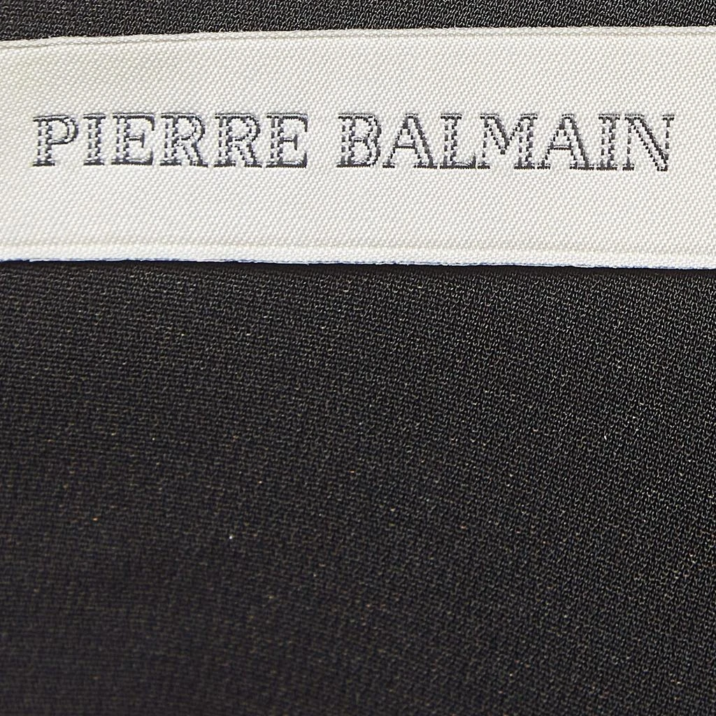 PIERRE BALMAIN Pierre Balmain Black Sequin Blouse and Pants Set L 5