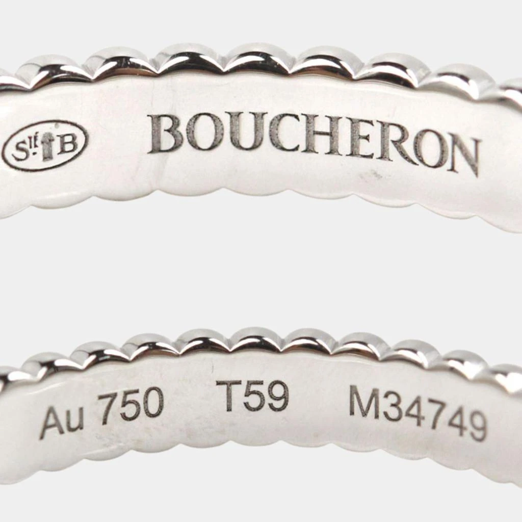 Boucheron Boucheron 18K White Gold Quatre Grosgrain Ring EU 60 5