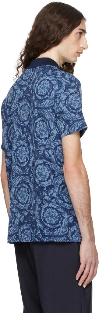 Versace Blue Barocco Polo 3