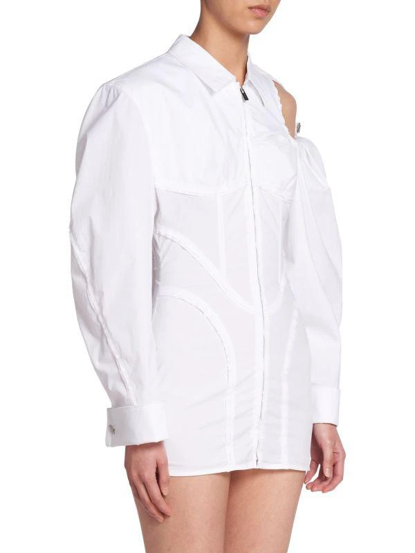 Jacquemus Galliga Bishop-Sleeve Corset Minidress 3