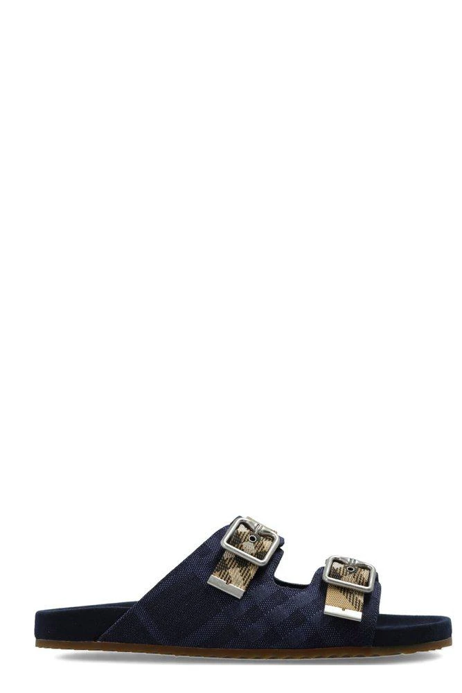 $790 NIB BURBERRY Vivid Cobalt Melroy TB Monogram-Embossed Slides Size 12 Buy Burberry Melroy TB Slide  main image 3