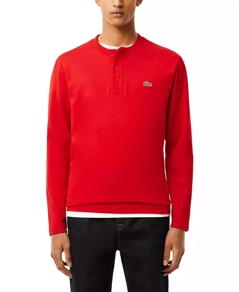 Lacoste Men's Long-Sleeve Henley T-Shirt 3