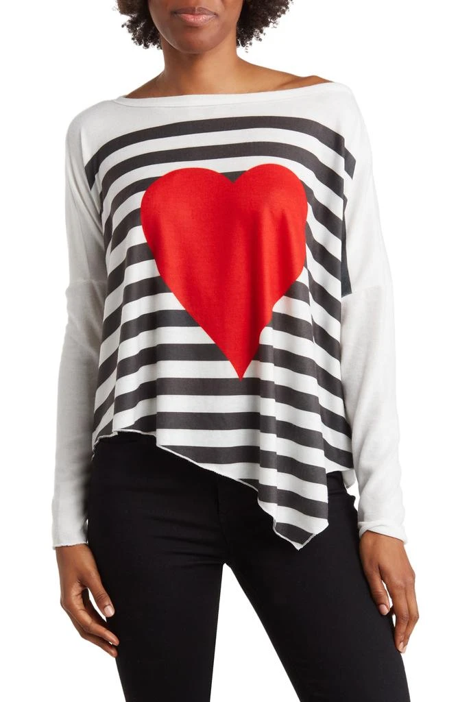GO COUTURE Dolman Sleeve Asymmetric Hem Top 1