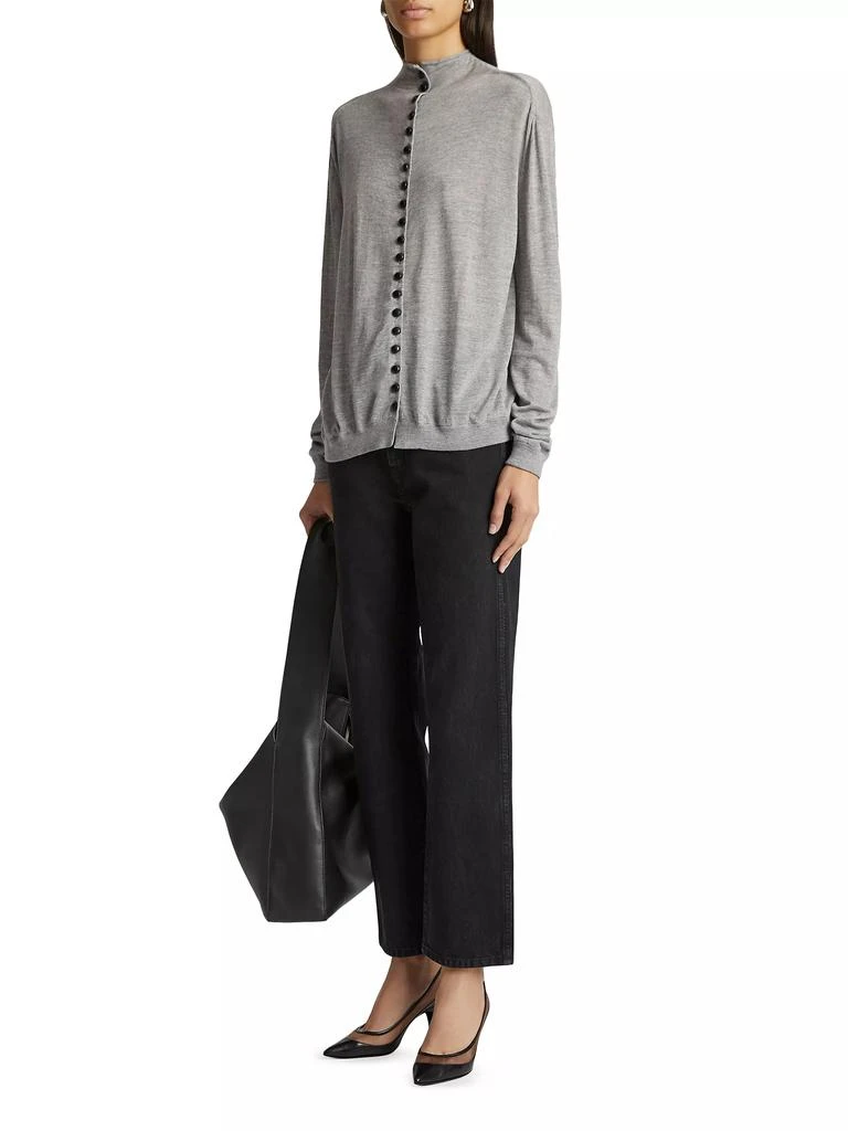 Khaite Abigail Mid-Rise Straight Jeans 2