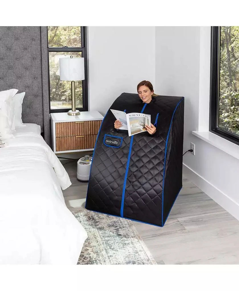 SereneLife Compact 
Portable Steam Sauna With Foldable Chair 6