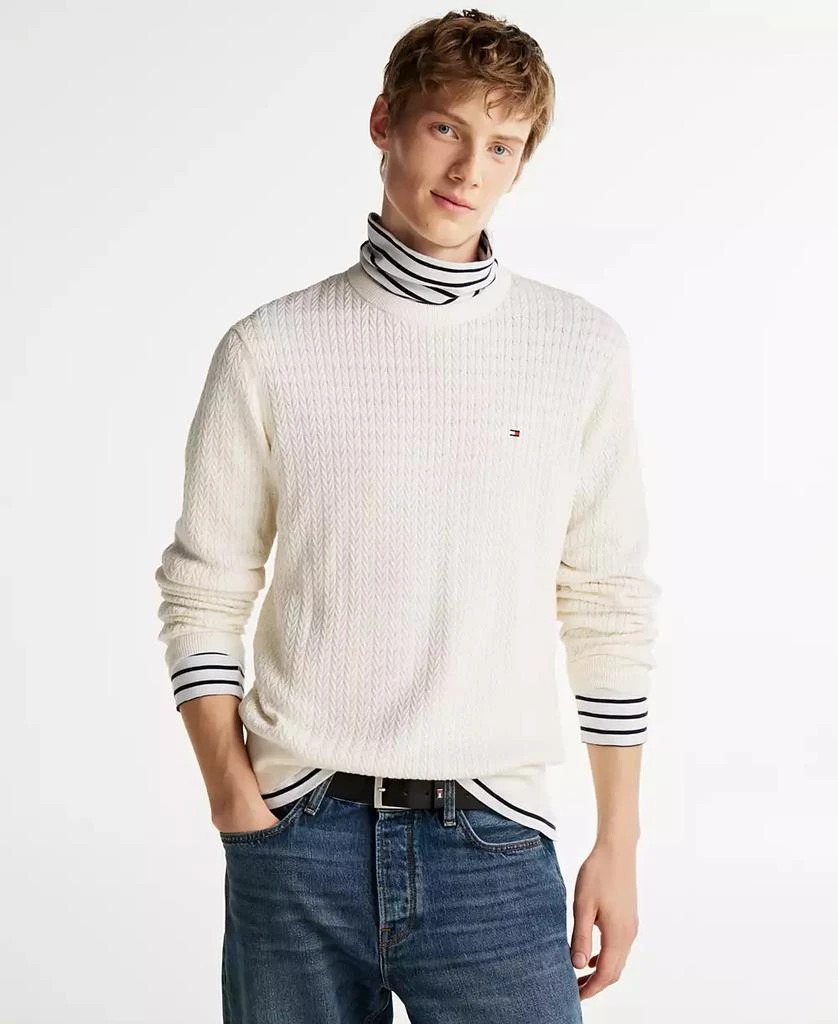 Tommy Hilfiger Men's Herringbone Knit Sweater 1