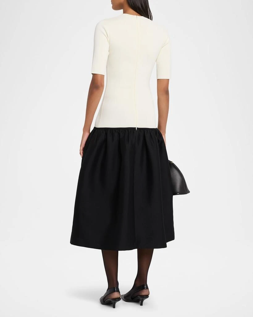 Totême Twinflower Drop-Waist Midi Dress 3