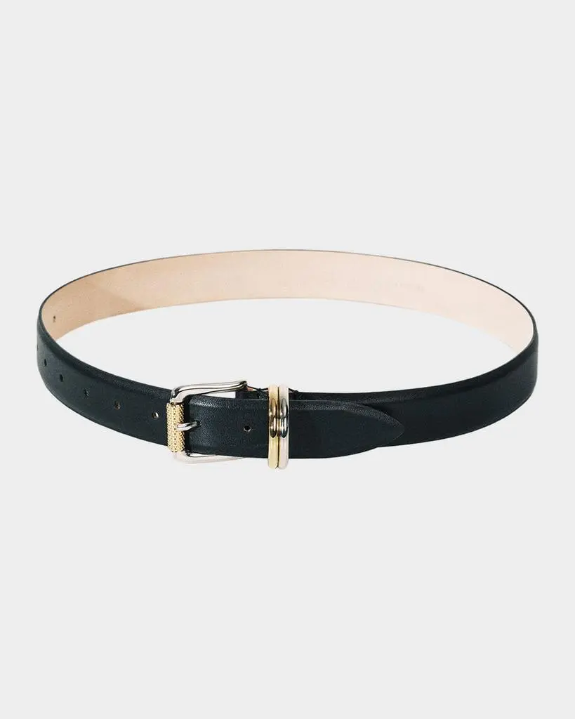 Dehanche Alegra Mixed Metal Leather Belt