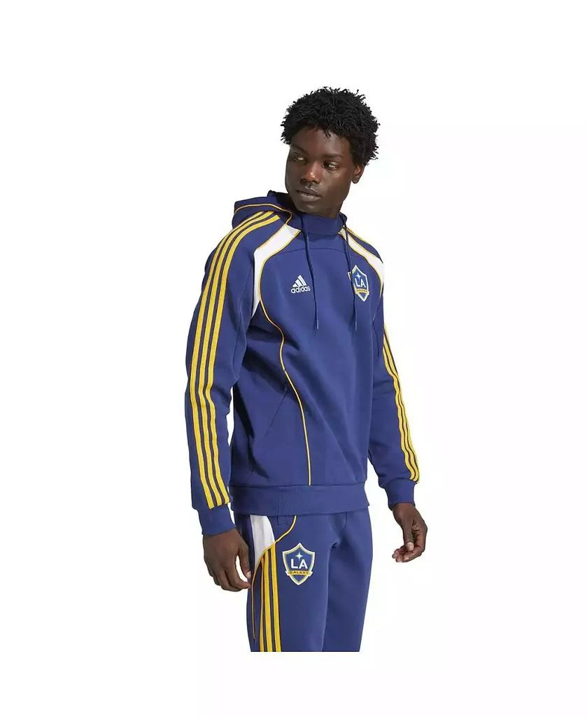 Adidas Men's Navy LA Galaxy 2025 Travel Pullover Hoodie 4