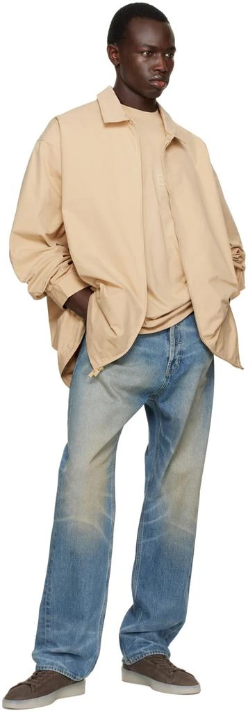 Essentials Beige Zip Jacket 4