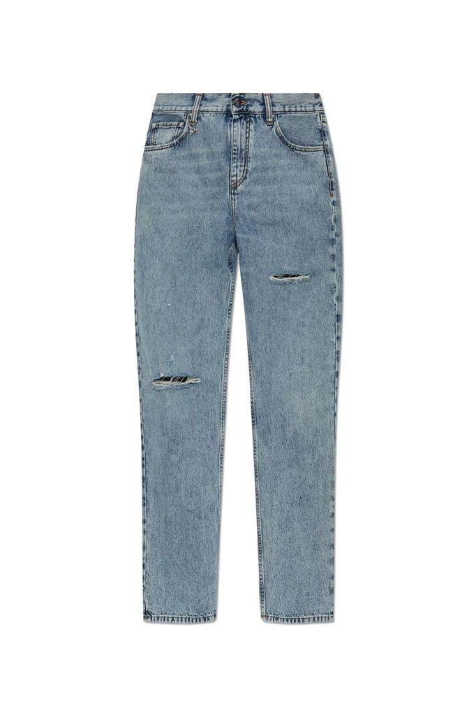 AMIRI Amiri Distressed Straight-Leg Jeans 1