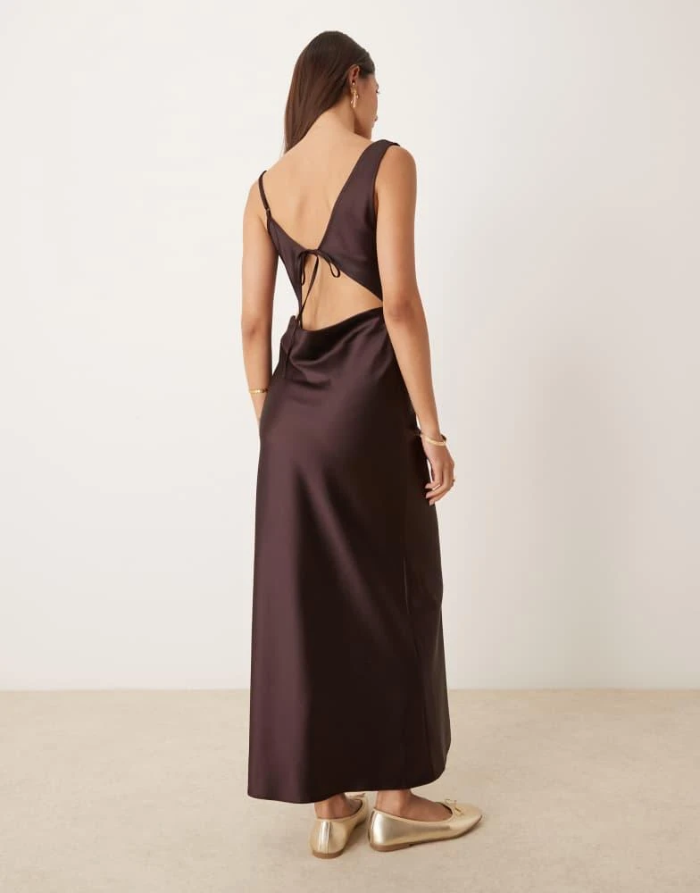 Miss Selfridge Miss Selfridge cowl neck satin midi slip dress 3