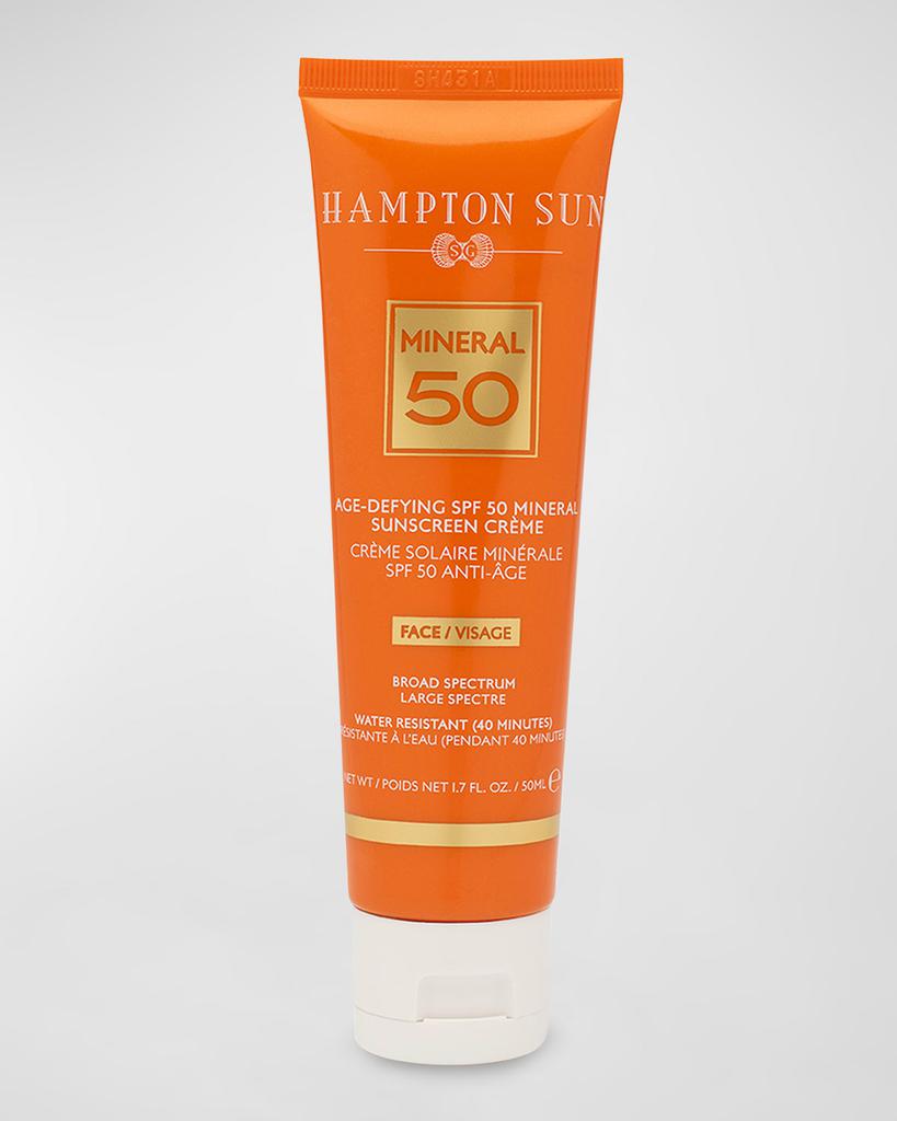 Hampton Sun Age-Defying Mineral Crème Sunscreen for FACE SPF 50