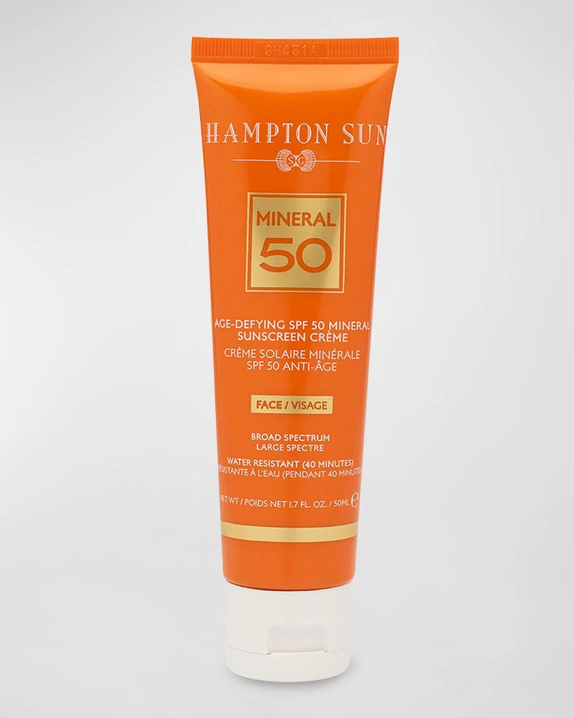 Hampton Sun Age-Defying Mineral Crème Sunscreen for FACE SPF 50 1
