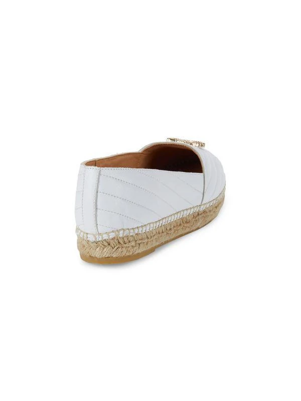Mario Valentino Guendalina Quilted Leather Espadrille Loafers 3