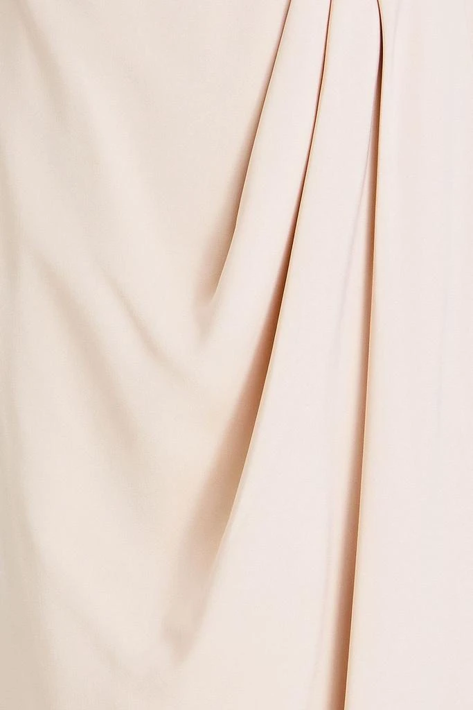 Shona Joy Strapless draped satin maxi dress 4