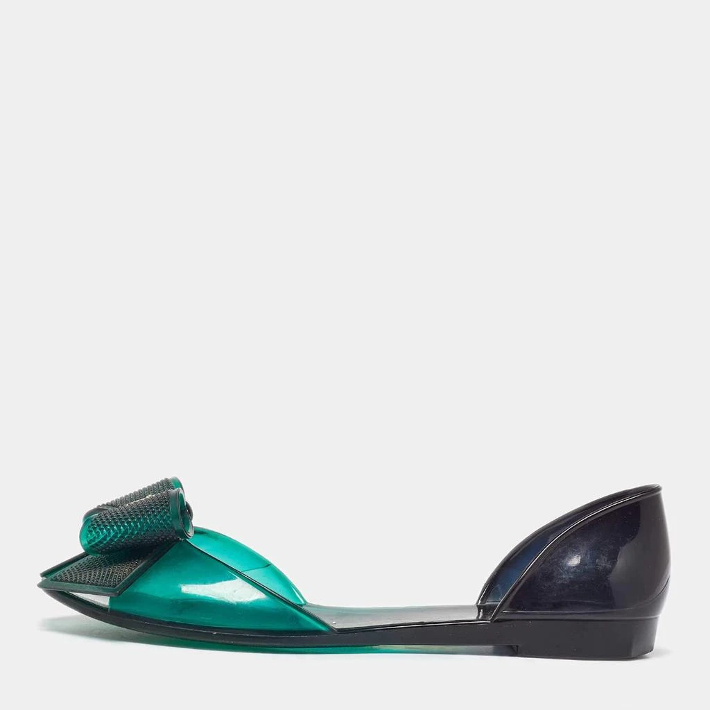 Salvatore Ferragamo Salvatore Ferragamo Green Jelly Barbados Ballet Flats Size 35.5 1