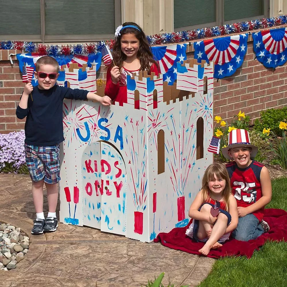 Easy Playhouse Castle Cardboard Playhouse 3