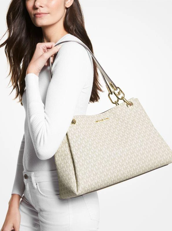 Michael Kors Trisha Large Logo Shoulder Bag 3